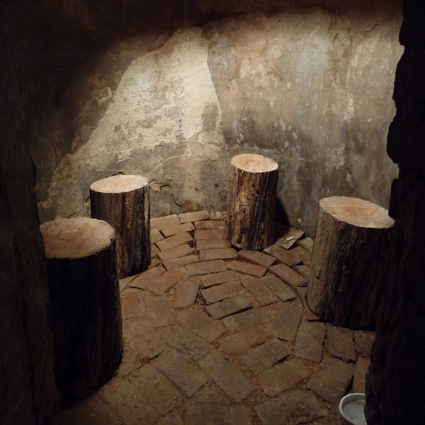 The basement cellar in Cheney Mansion 